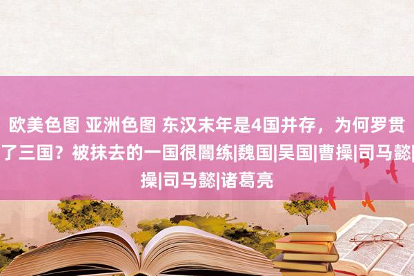 欧美色图 亚洲色图 东汉末年是4国并存，为何罗贯中只写了三国？被抹去的一国很闇练|魏国|吴国|曹操|司马懿|诸葛亮